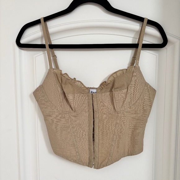 Tan/khaki bustier top - Picture 2 of 3